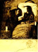 Edvard Munch den sjuka flickan oil painting reproduction